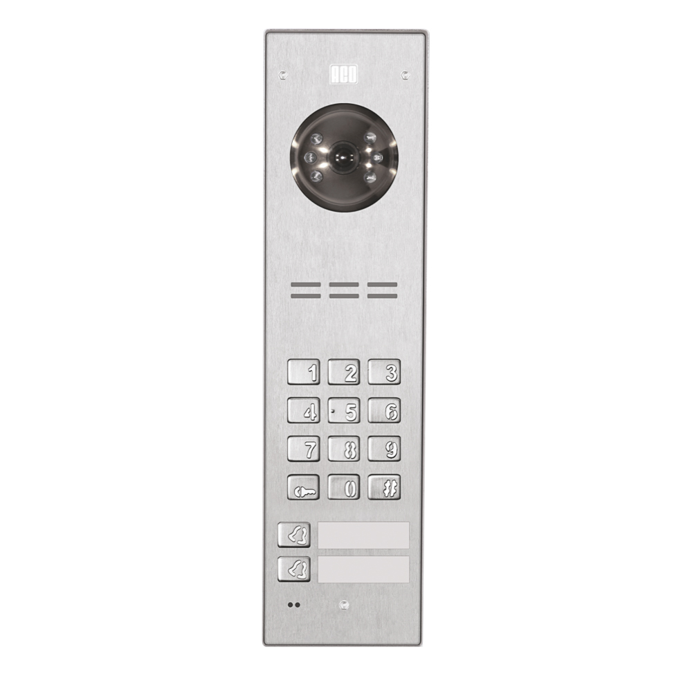 FAM-PV-2NPZS NT Wideodomofon cyfrowy z zamkiem szyfrowym i 2 przyciskami