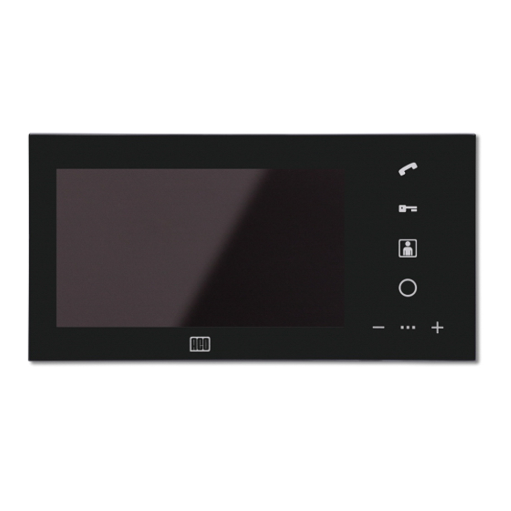 MPRO-7 BK Handsfree digital inside unit with glass front and 7” colour display
