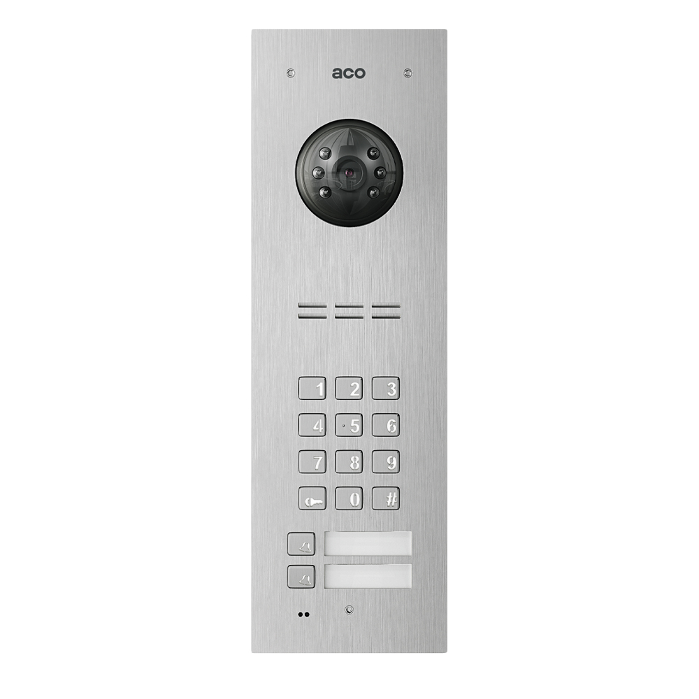 FAM-PV-2NPZS Video door entry panel with code lock and 2 buttons