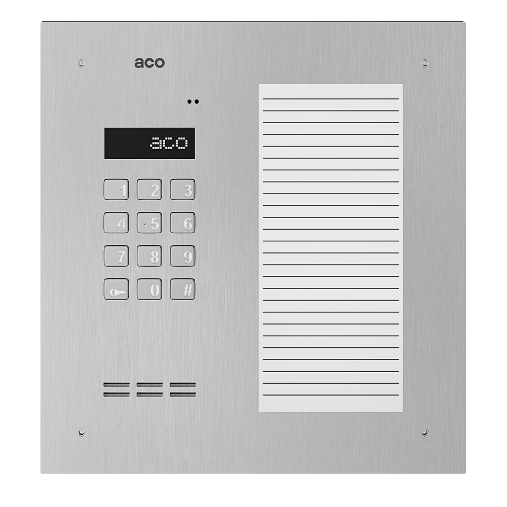 INSPIRO 17ACC+ Digital outside unit with code lock, large description list and RFID reader