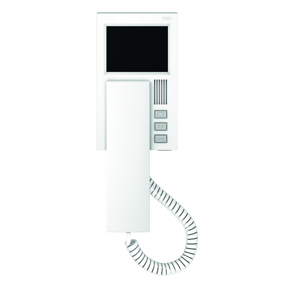 MPRO 4” Wideodomofon cyfrowy z kolorowym wyświetlaczem 4”, magnetycznym odkładaniem słuchawki i funkcją dzwonka do drzwi