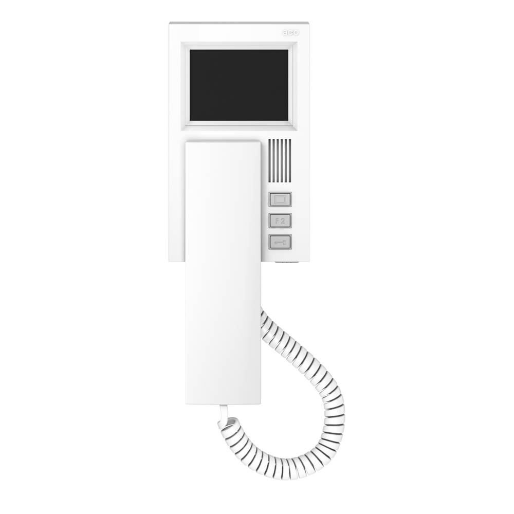 MPRO 3,5” Wideodomofon cyfrowy z kolorowym wyświetlaczem 3,5”, magnetycznym odkładaniem słuchawki i funkcją dzwonka do drzwi