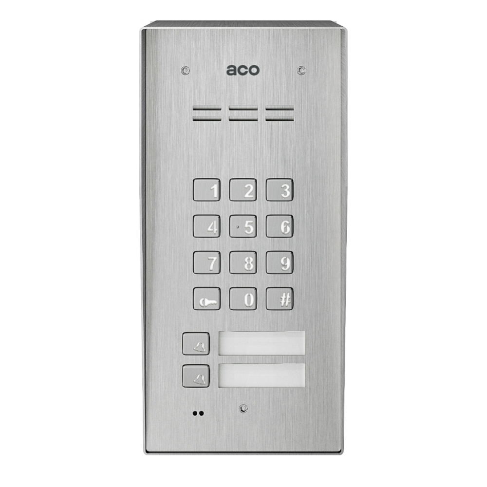 FAM-P-2NPZSACC NT Digital door entry panel with key fob reader, code lock and 2 buttons