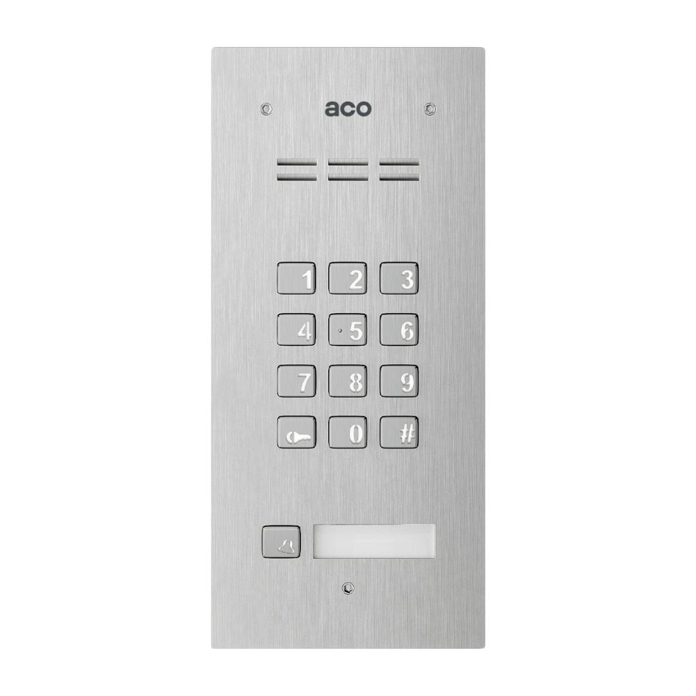 COMO-PRO-CODE-A1 Domofon cyfrowy z zamkiem szyfrowym, czytnikiem breloków oraz 1 przyciskiem