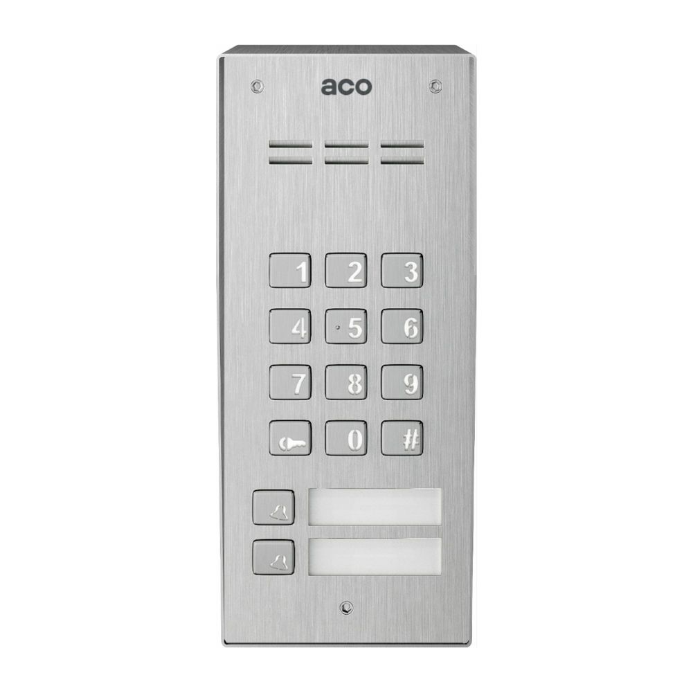COMO-PRO-CODE-A2 NT Domofon cyfrowy z zamkiem szyfrowym, czytnikiem breloków oraz 2 przyciskami