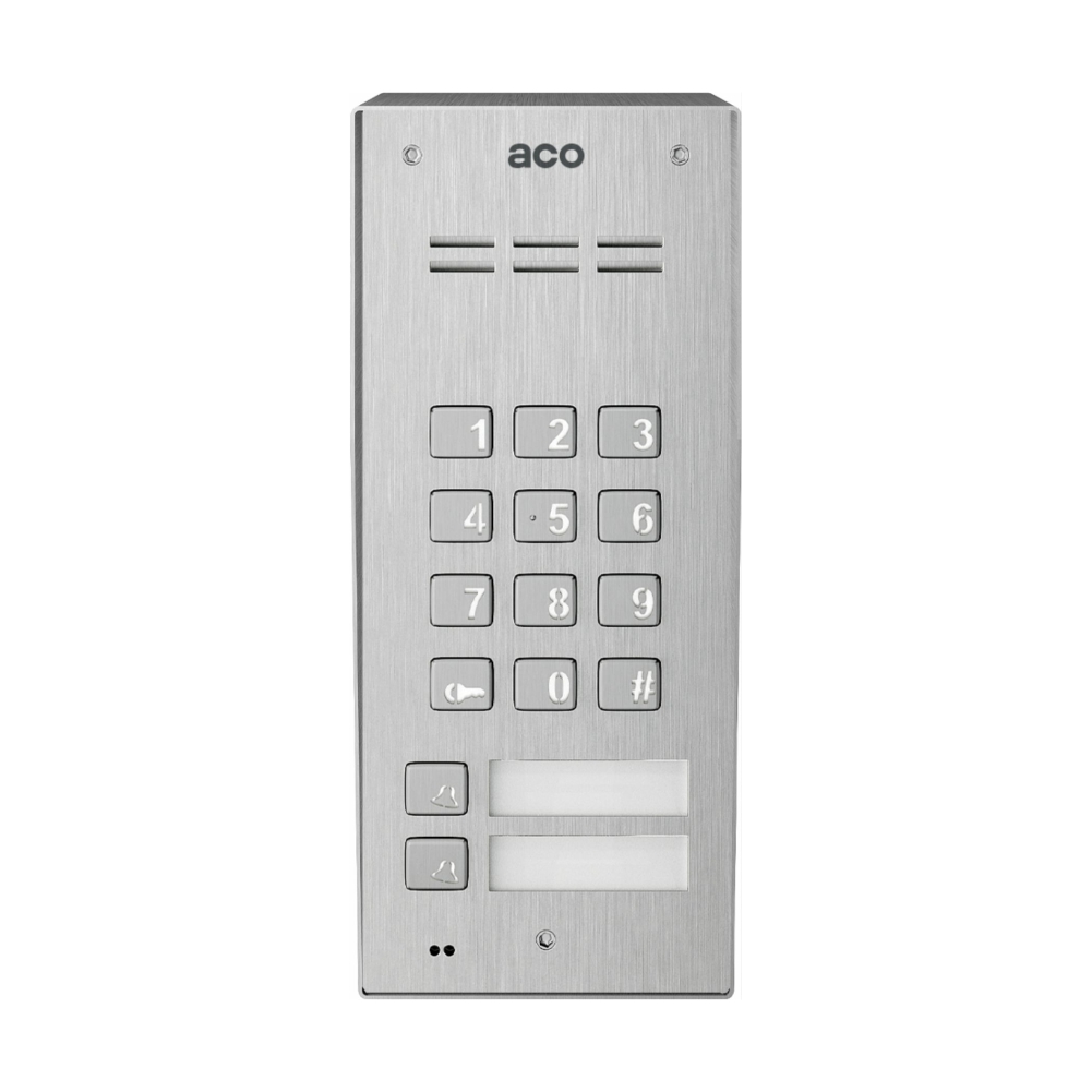 FAM-P-2NPZSACC NT Digital door entry panel with key fob reader, code lock and 2 buttons